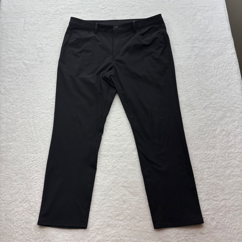 G/FORE Mens Fore Play Golf Pants Black 38/30 Performance Stretch Onyx